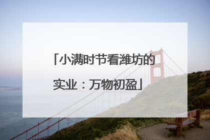 小满时节看潍坊的实业：万物初盈