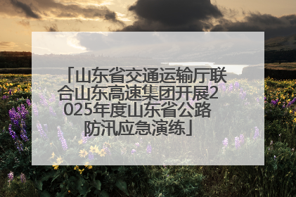 山东省交通运输厅联合山东高速集团开展2025年度山东省公路防汛应急演练