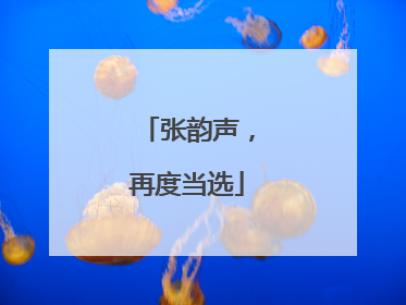 张韵声，再度当选