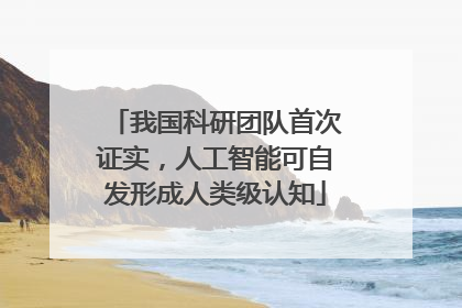 我国科研团队首次证实，人工智能可自发形成人类级认知