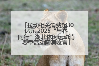 拉动相关消费超30亿元 2025“与春同行”湖北休闲运动消费季活动圆满收官