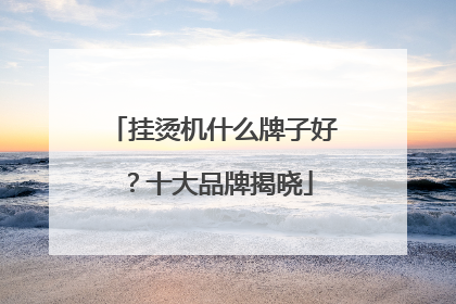 挂烫机什么牌子好？十大品牌揭晓