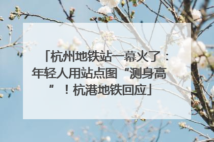 杭州地铁站一幕火了：年轻人用站点图“测身高”！杭港地铁回应