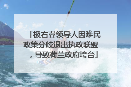 极右翼领导人因难民政策分歧退出执政联盟，导致荷兰政府垮台