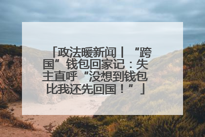 政法暖新闻丨“跨国”钱包回家记：失主直呼“没想到钱包比我还先回国！”