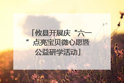 攸县开展庆“六一”点亮宝贝微心愿暨公益研学活动