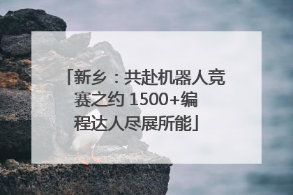 新乡：共赴机器人竞赛之约 1500+编程达人尽展所能