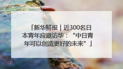 新华鲜报｜近300名日本青年应邀访华：“中日青年可以创造更好的未来”