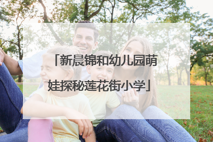 新晨锦和幼儿园萌娃探秘莲花街小学