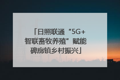 日照联通“5G+智联畜牧养殖”赋能碑廓镇乡村振兴