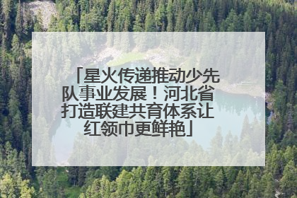星火传递推动少先队事业发展！河北省打造联建共育体系让红领巾更鲜艳
