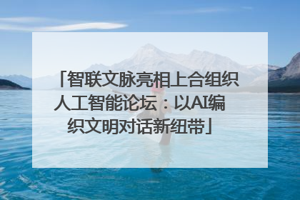 智联文脉亮相上合组织人工智能论坛：以AI编织文明对话新纽带