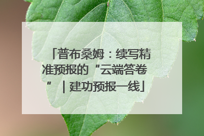 普布桑姆：续写精准预报的“云端答卷”｜建功预报一线