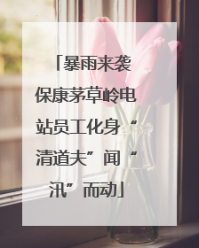 暴雨来袭 保康茅草岭电站员工化身“清道夫”闻“汛”而动