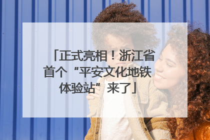 正式亮相！浙江省首个“平安文化地铁体验站”来了
