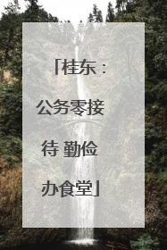 桂东：公务零接待 勤俭办食堂