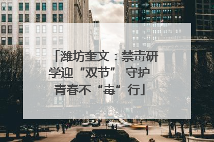 潍坊奎文：禁毒研学迎“双节” 守护青春不“毒”行