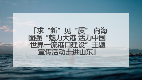 求“新”见“质” 向海图强“魅力大港 活力中国·世界一流港口建设”主题宣传活动走进山东