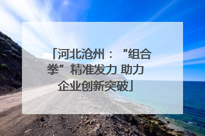 河北沧州：“组合拳”精准发力 助力企业创新突破