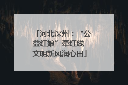 河北深州：“公益红娘”牵红线 文明新风润心田
