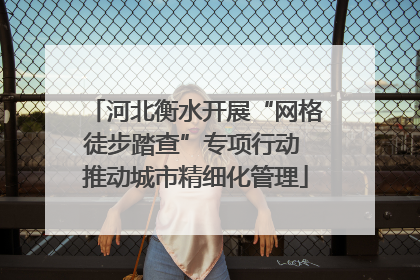 河北衡水开展“网格徒步踏查”专项行动 推动城市精细化管理