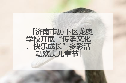 济南市历下区龙奥学校开展“传承文化、快乐成长”多彩活动欢庆儿童节