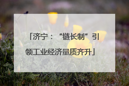 济宁：“链长制”引领工业经济量质齐升