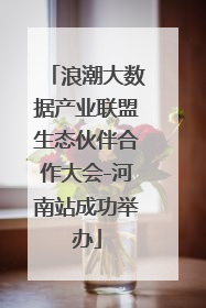浪潮大数据产业联盟生态伙伴合作大会-河南站成功举办