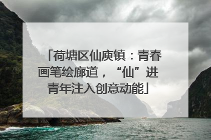 荷塘区仙庾镇：青春画笔绘廊道，“仙”进青年注入创意动能