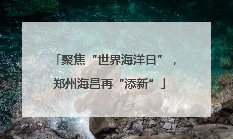 聚焦“世界海洋日”，郑州海昌再“添新”