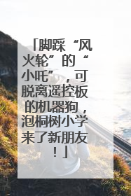脚踩“风火轮”的“小吒”，可脱离遥控板的机器狗，泡桐树小学来了新朋友！