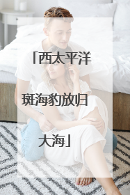 西太平洋斑海豹放归大海