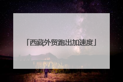 西藏外贸跑出加速度