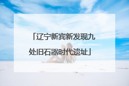 辽宁新宾新发现九处旧石器时代遗址