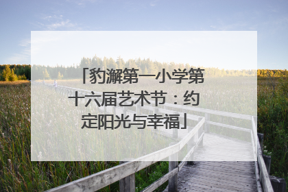 豹澥第一小学第十六届艺术节：约定阳光与幸福