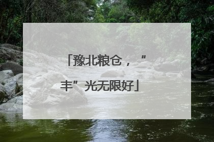 豫北粮仓，“丰”光无限好