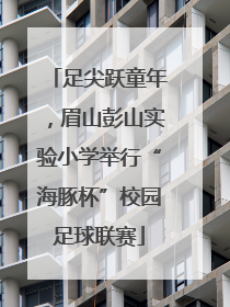 足尖跃童年，眉山彭山实验小学举行“海豚杯”校园足球联赛