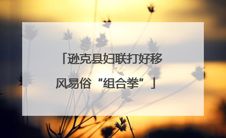 逊克县妇联打好移风易俗“组合拳”