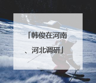 韩俊在河南、河北调研