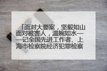 面对大要案，坚毅如山面对被害人，温婉如水——记全国先进工作者、上海市检察院经济犯罪检察部主任马玮玮