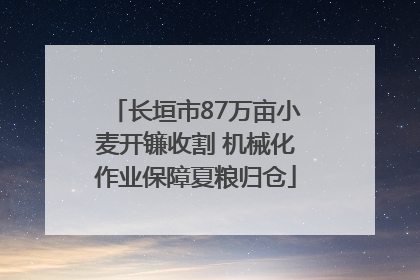 长垣市87万亩小麦开镰收割 机械化作业保障夏粮归仓