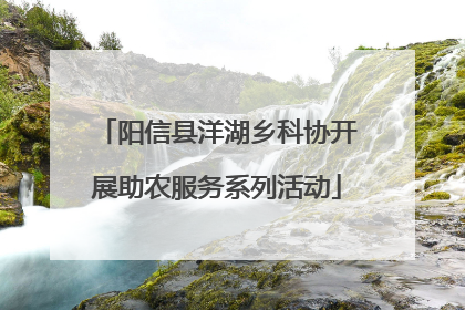 阳信县洋湖乡科协开展助农服务系列活动