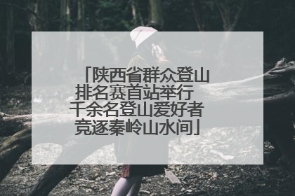 陕西省群众登山排名赛首站举行 千余名登山爱好者竞逐秦岭山水间