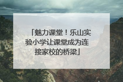 魅力课堂！乐山实验小学让课堂成为连接家校的桥梁
