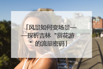 风景如何变场景——探析吉林“赏花游”的流量密码