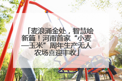 麦浪涌金处，智慧绘新篇！河南首家“小麦—玉米”周年生产无人农场喜迎丰收