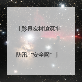 黟县宏村镇筑牢防汛“安全网”