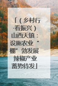 （乡村行·看振兴）山西天镇：设施农业“棚”勃发展 辣椒产业蓄势待发