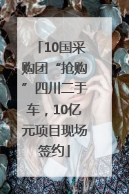 10国采购团“抢购”四川二手车，10亿元项目现场签约