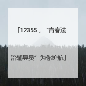 12355，“青春法治辅导员”为你护航
